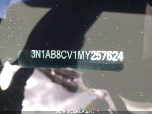 3N1AB8CV1MY257624 Nissan Sentra Sv Xtronic Cvt