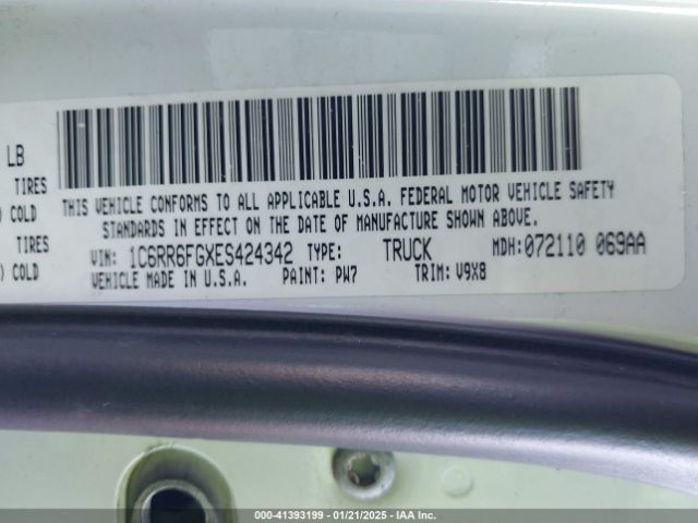 1C6RR6FGXES424342 RAM 1500 Tradesman