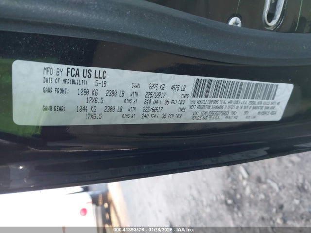 Jeep Compass Sport 2016 1C4NJDBB3GD756093 Image 9