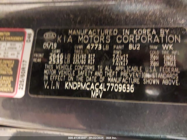 KIA Sportage Lx 2020 KNDPMCAC4L7709636 Image 9