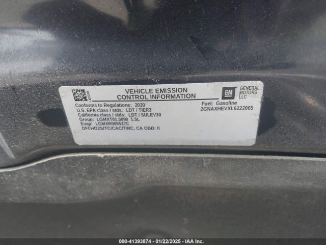2020 CHEVROLET EQUINOX 2GNAXHEVXL6222065 Photo 8