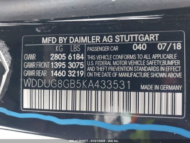 WDDUG8GB5KA433531 Mercedes-Benz S 560 4matic