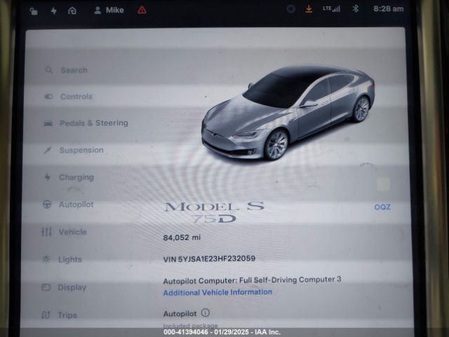 5YJSA1E23HF232059 Tesla MODEL S
