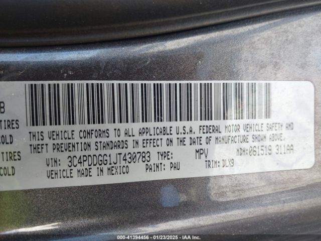 3C4PDDGG1JT430783 Dodge Journey Crossroad Awd