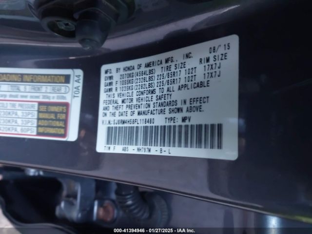 5J6RM4H58FL118480 Honda CR-V EX