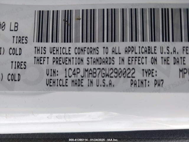 Jeep Cherokee Sport 2016 1C4PJMAB7GW290022 Image 9