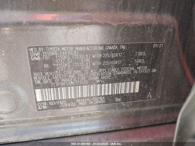 Toyota Rav4 Xle 2021 2T3P1RFV5MC179500 Image 9