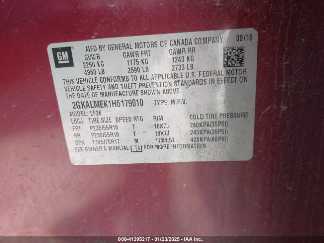 2GKALMEK1H6179010 GMC Terrain Sle-1