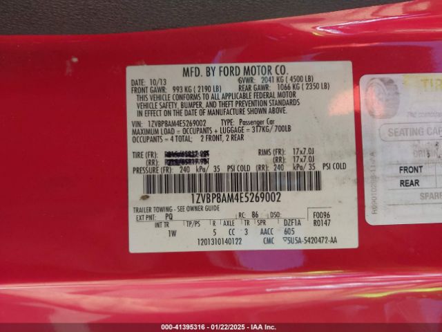 1ZVBP8AM4E5269002 Ford Mustang V6