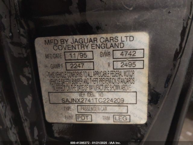 1996 JAGUAR XJS SAJNX2741TC224209 Photo 8