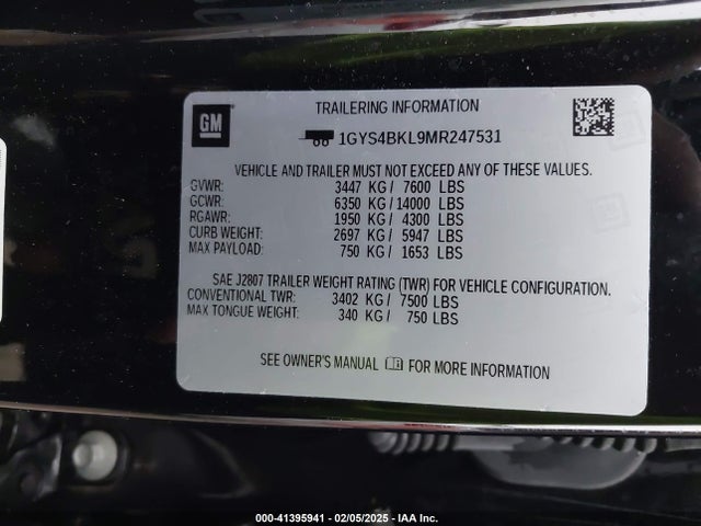 2021 CADILLAC ESCALADE 1GYS4BKL9MR247531 Photo 8