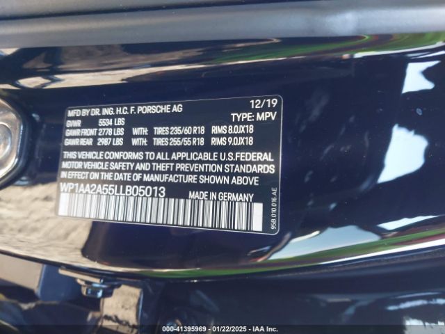 2020 PORSCHE MACAN WP1AA2A55LLB05013 Photo 8
