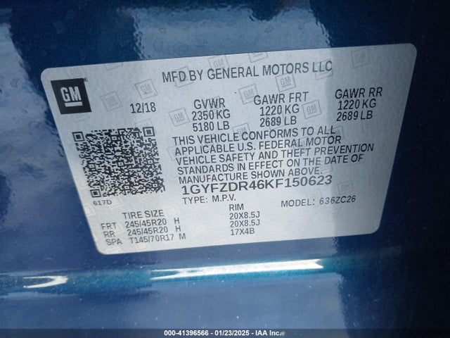 2019 CADILLAC XT4 1GYFZDR46KF150623 Photo 8