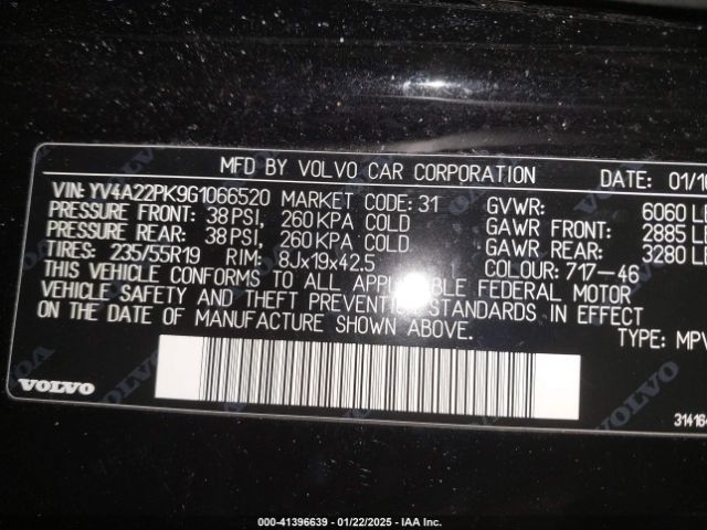YV4A22PK9G1066520 Volvo Xc90 T6 Momentum