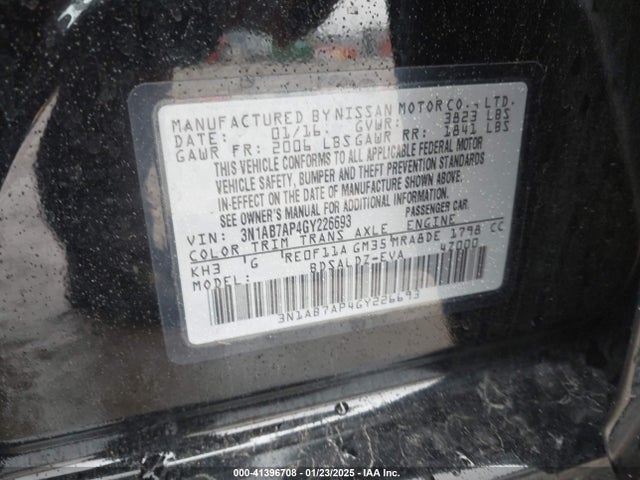 Nissan SENTRA SV 2016 3N1AB7AP4GY226693 Image 9