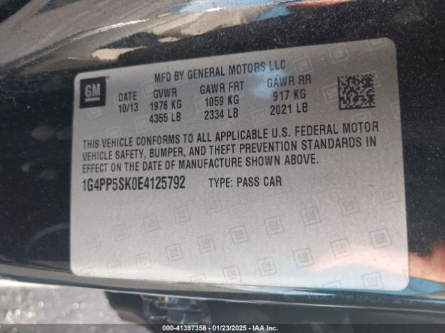 1G4PP5SK0E4125792 Buick Verano