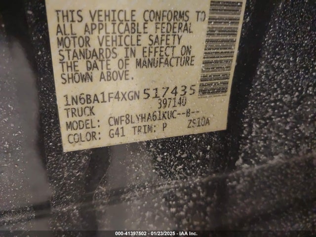 1N6BA1F4XGN517435 Nissan Titan Xd Platinum Reserve Diesel