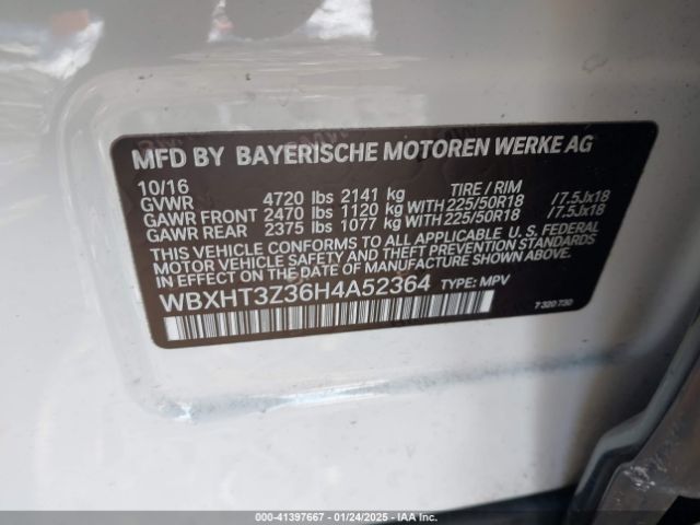 WBXHT3Z36H4A52364 BMW X1 Xdrive28i
