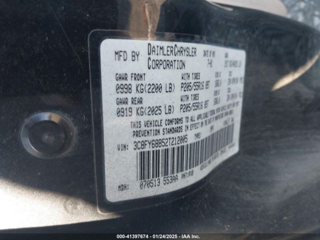 2002 CHRYSLER PT CRUISER 3C8FY68B52T212005 Photo 8