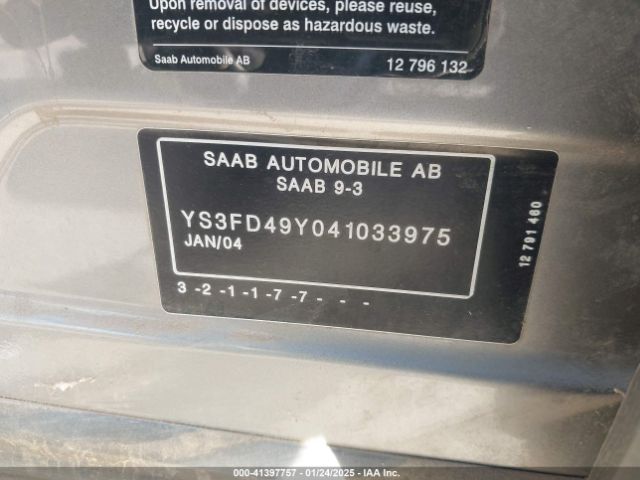 2004 SAAB 9-3 YS3FD49Y041033975 Photo 8