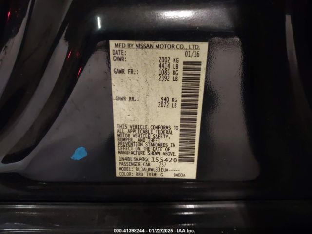1N4BL3AP0GC155420 Nissan Altima