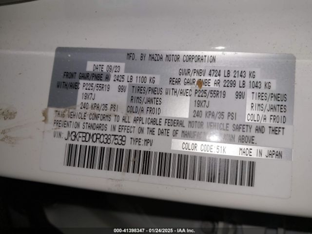 JM3KFBDM0R0387539 Mazda Cx-5 2.5 S Premium