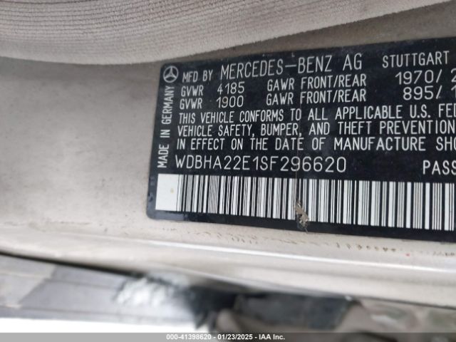 1995 MERCEDES-BENZ C WDBHA22E1SF296620 Photo 8