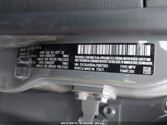 ZACNJABB4LPM07063 Jeep Renegade Altitude Fwd
