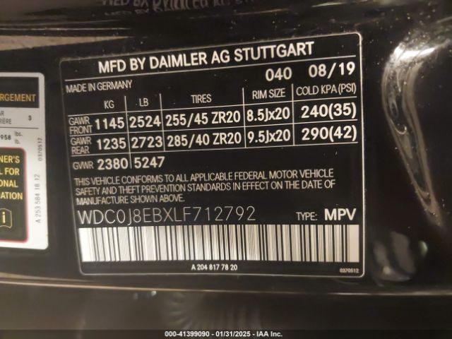 WDC0J8EBXLF712792 Mercedes-Benz Glc 300 Coupe 4matic