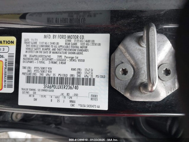 Ford Fusion Hybrid Se 2014 3FA6P0LUXER236740 Image 9
