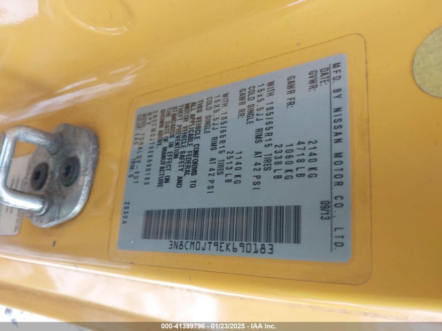 3N8CM0JT9EK690183 Nissan NV200 TAXI