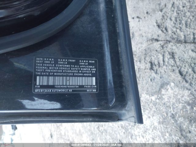 2008 SAAB 9-5 YS3EH59G783503734 Photo 8