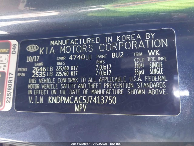 KIA Sportage Lx 2018 KNDPMCAC5J7413750 Image 9