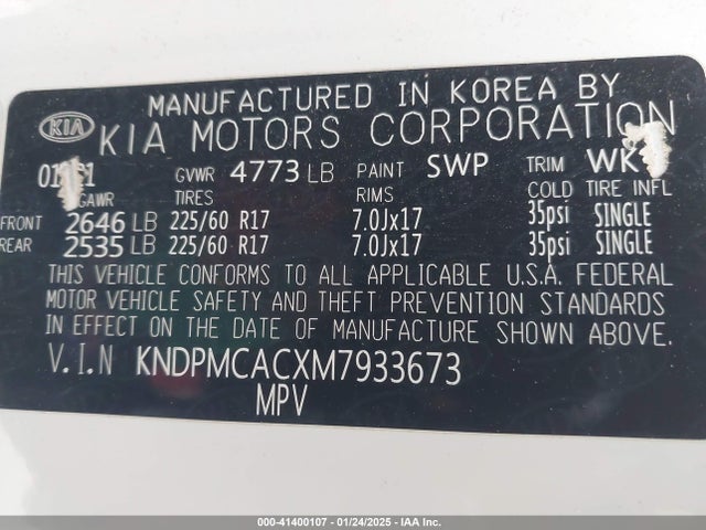 KIA Sportage Lx 2021 KNDPMCACXM7933673 Image 9