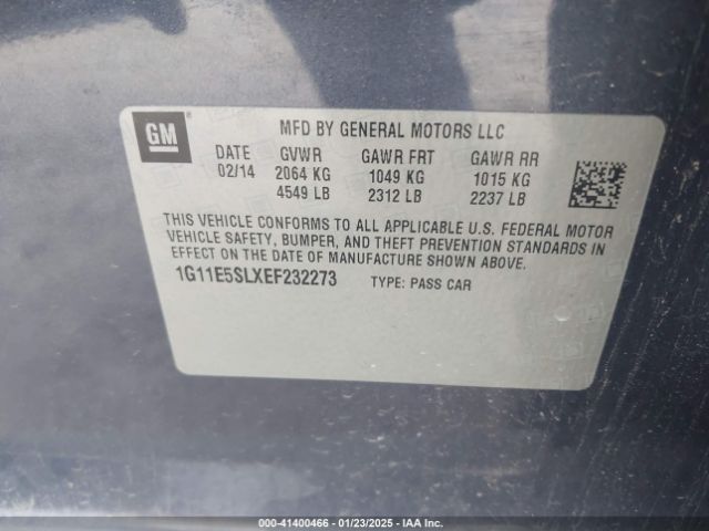 1G11E5SLXEF232273 Chevrolet MALIBU LT