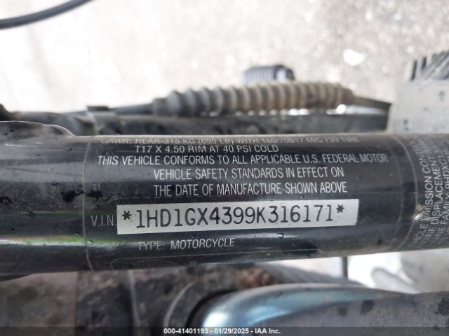 2009 HARLEY-DAVIDSON FXDB 1HD1GX4399K316171 Photo 9