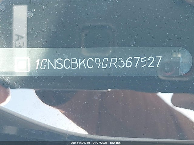 Chevrolet Tahoe Lt 2016 1GNSCBKC9GR367527 Image 9
