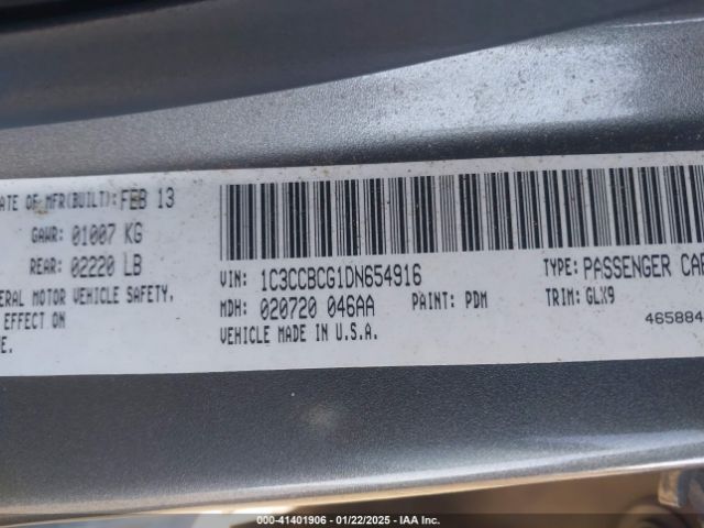 2013 CHRYSLER 200 1C3CCBCG1DN654916 Photo 8