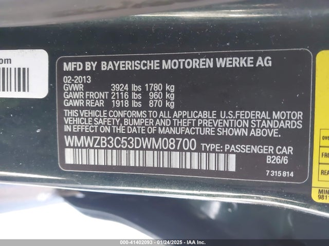2013 MINI COUNTRYMAN WMWZB3C53DWM08700 Photo 8
