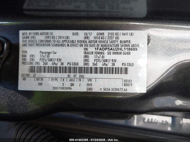 1FADP5AU2HL118689 Ford C-max Hybrid Se