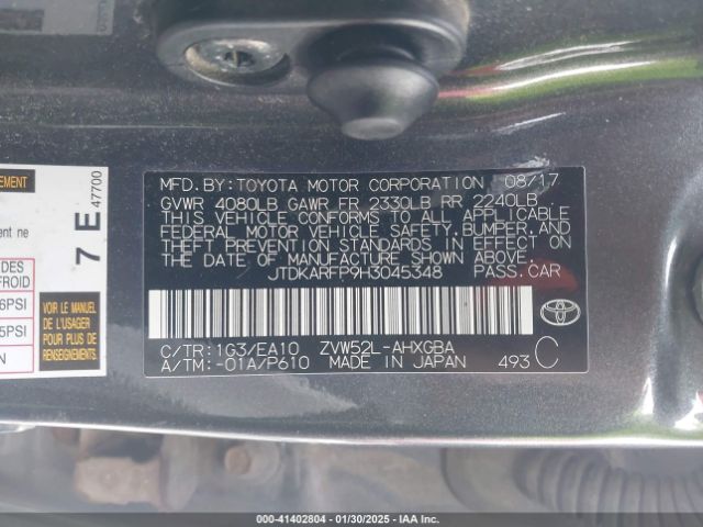 JTDKARFP9H3045348 Toyota Prius Prime Advanced