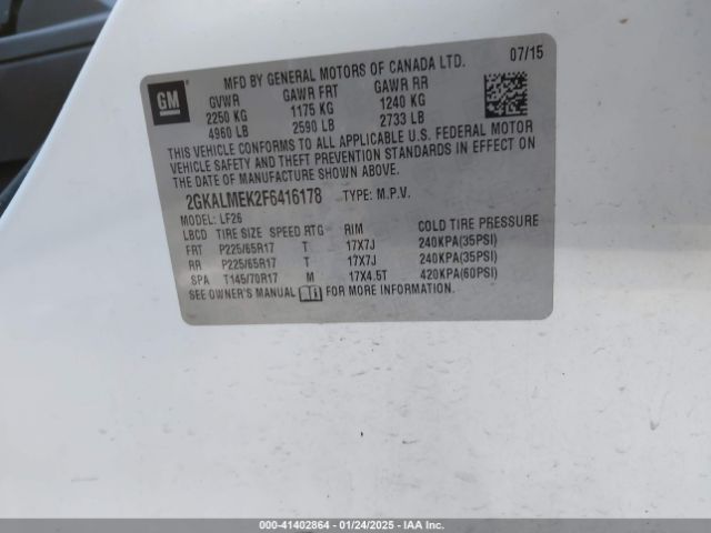 2GKALMEK2F6416178 GMC Terrain Sle-1