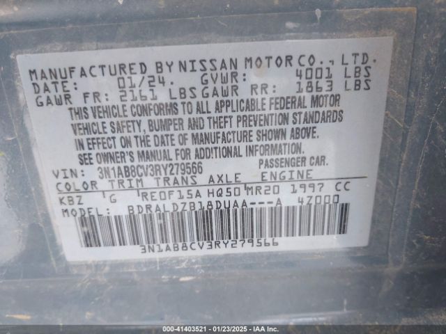 2024 NISSAN SENTRA 3N1AB8CV3RY279566 Photo 8