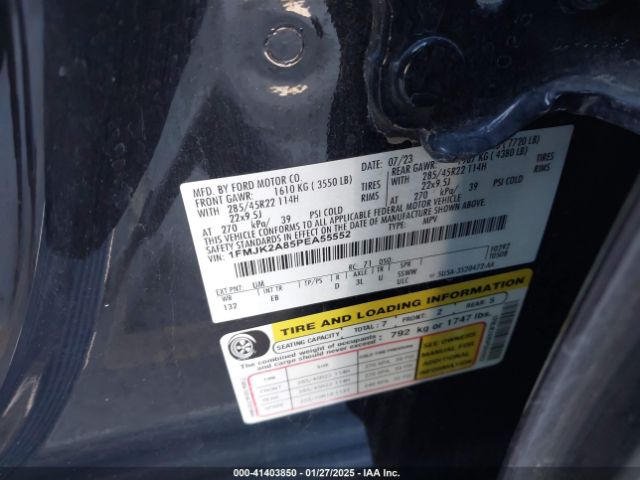 1FMJK2A85PEA55552 Ford Expedition Limited Max