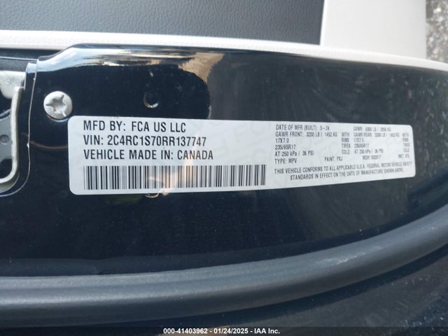 2C4RC1S70RR137747 Chrysler Pacifica Hybrid Select