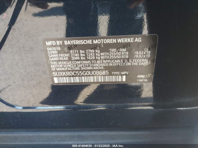 5UXKR0C55G0U08685 BMW X5 Xdrive35i