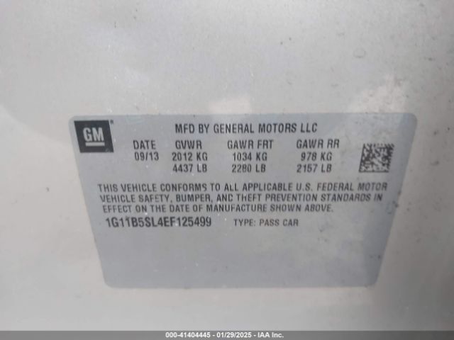 1G11B5SL4EF125499 Chevrolet Malibu 1ls