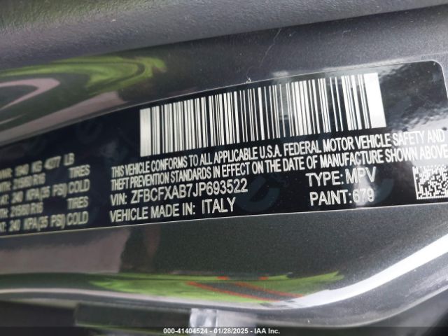 ZFBCFXAB7JP693522 Fiat 500x Pop Fwd