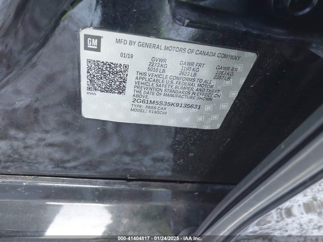 2019 CADILLAC XTS 2G61M5S35K9135631 Photo 8