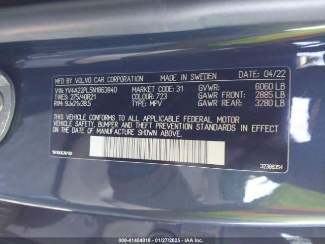 2022 VOLVO XC90 YV4A22PL5N1863840 Photo 8